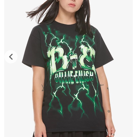 Billie Eilish Green Lightning Short 